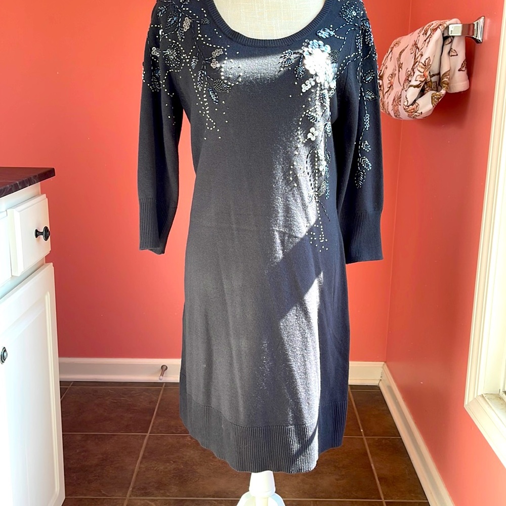 Charcoal grey color sweater dress in size M!